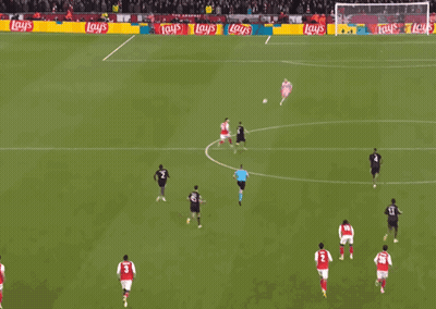 A Soccer Game Is Being Played In Front Of A Banner That Says Lay 'S GIF