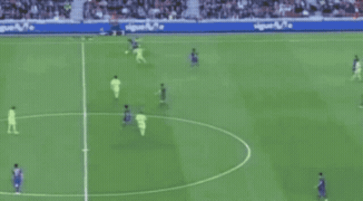 A Soccer Game Is Being Played In Front Of A Banner That Says Nike Football.com GIF