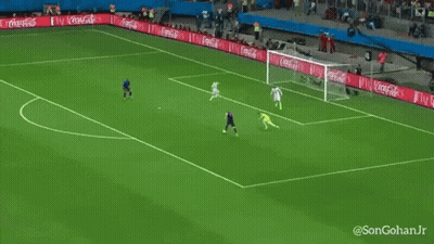 A Soccer Game Is Being Played In Front Of A Fly Emirates Sign GIF