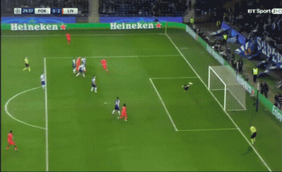 A Soccer Game Is Being Played In Front Of A Heineken Sign GIF