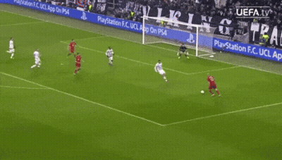 A Soccer Game Is Being Played In Front Of A Playstation F.c. Ucl Ad GIF