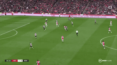 A Soccer Game Is Being Played On A Bt Sport 1 Live Channel GIF