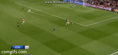 A Soccer Game Is Being Played On A Field Sponsored By Unicredit And Ps4 GIF