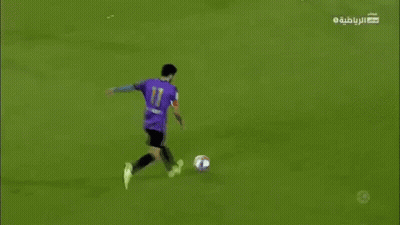 A Soccer Game Is Being Played On A Field With A Banner That Says Muradala GIF