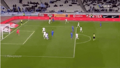 A Soccer Game Is Being Played On A Field With A Flowplayer Watermark GIF