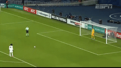 A Soccer Game Is Being Played On A Field With Advertisements For Kfc And Volkswagen GIF