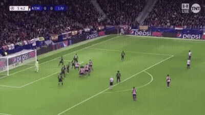 A Soccer Game Is Being Played On A Field With Pepsi Ads On The Sidelines GIF