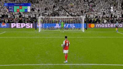 A Soccer Game Is Being Played On A Field With Pepsi And Mastercard Ads GIF
