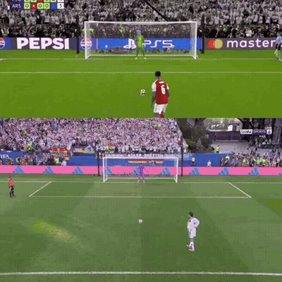 A Soccer Game Is Being Played On A Playstation 5 GIF
