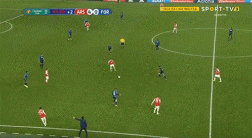 A Soccer Game Is Being Played On A Sports Tv Channel GIF