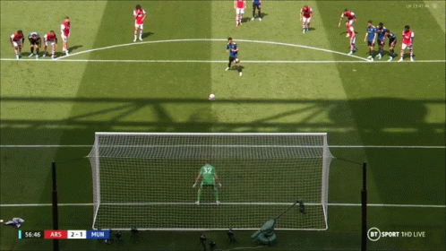 A Soccer Game Is Being Played On Bt Sport GIF