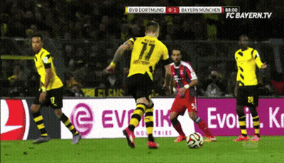 A Soccer Game Is Being Played On Fc Bayern Tv GIF