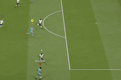 A Soccer Game Is Being Played With A Player Named Ginja Turtle In The Middle GIF