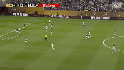 A Soccer Game Is Being Played With A Score Of 0-0 GIF