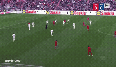 A Soccer Game Is Being Played With A Score Of 0 To 0 GIF