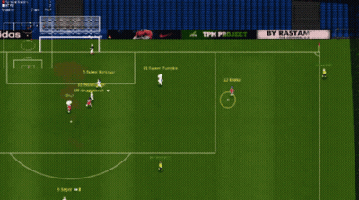 A Soccer Game Is Being Played With Ads For Adidas And Tpm Project On The Sidelines GIF