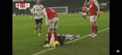 A Soccer Game Is Being Played With The Score 0-0 GIF