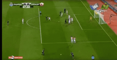 A Soccer Game Is Being Shown On A Tv Screen GIF
