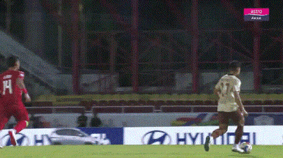 A Soccer Game Is Being Shown On Astro Jrm GIF