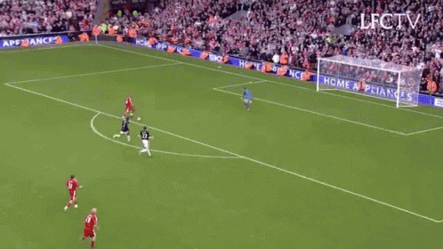 A Soccer Game Is Being Shown On Lfctv GIF