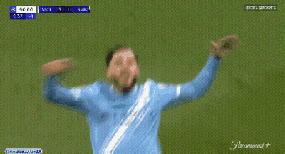 A Soccer Game Is Being Shown On Paramount GIF