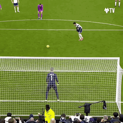 A Soccer Game Is Being Shown On Tv And The Goalie Has The Number 1 On His Jersey GIF