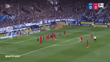 A Soccer Game Is Underway With A Score Of 0 To 1 GIF