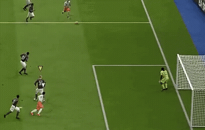 A Soccer Game With The Words What A Save Written Above It GIF