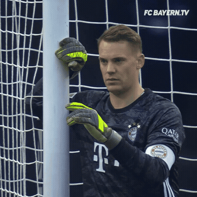 A Soccer Goalie Wearing A Qatar Airlines Jersey GIF