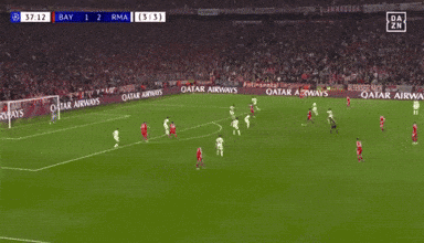A Soccer Player Celebrates A Goal During A Game Sponsored By Catar GIF