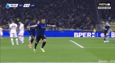 A Soccer Player Celebrates A Goal During A Match GIF