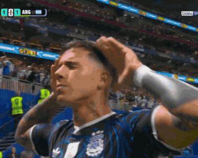 A Soccer Player Holds His Hands To His Head During A Game GIF