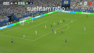 A Soccer Player In A Blue Jersey With The Number 13 On It GIF