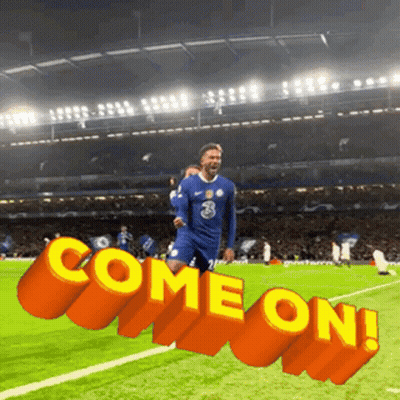 A Soccer Player In A Blue Jersey With The Number 3 On It GIF