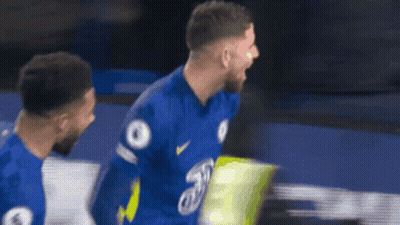 A Soccer Player In A Blue Jersey With The Number 6 On It GIF