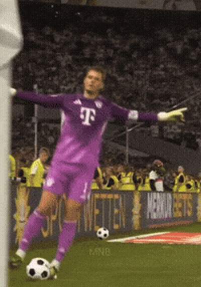 A Soccer Player In A Purple Jersey With Tf On It GIF