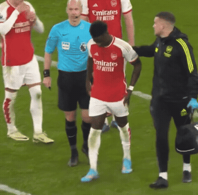 A Soccer Player In A Red Emirates Fly Better Jersey GIF