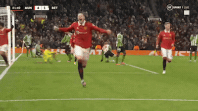 A Soccer Player In A Red Jersey Runs On The Field GIF