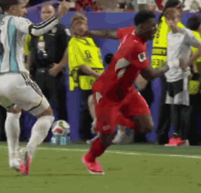 A Soccer Player In A Red Jersey With The Number 10 On It GIF