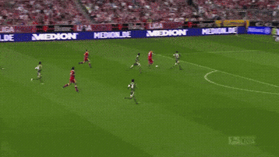 A Soccer Player In A Red Jersey With The Number 10 On It GIF