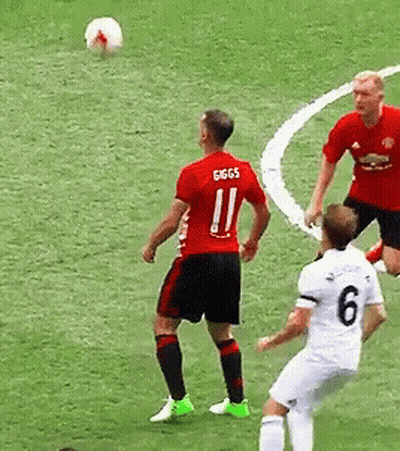 A Soccer Player In A Red Jersey With The Number 11 On It GIF