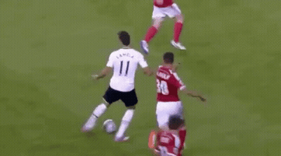 A Soccer Player In A Red Jersey With The Number 16 On It GIF
