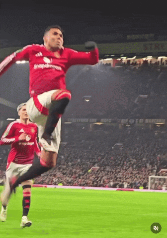 A Soccer Player In A Red Shirt With Snapdragons On It GIF