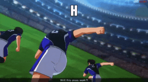 A Soccer Player In A Video Game Says " Will This Cross Work ? " GIF