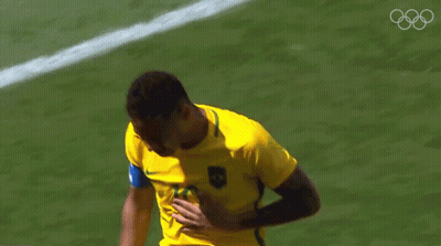 A Soccer Player In A Yellow Shirt With The Number 10 On It GIF