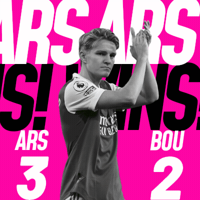 A Soccer Player Is Applauding In Front Of A Pink Background That Says Ars 3 Bou 2 GIF