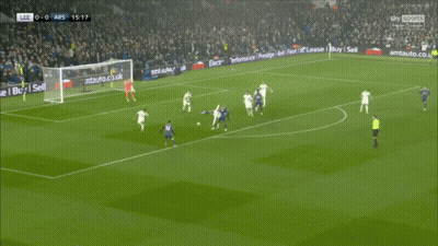 A Soccer Player Is Celebrating A Goal During A Match On Sky Sports GIF