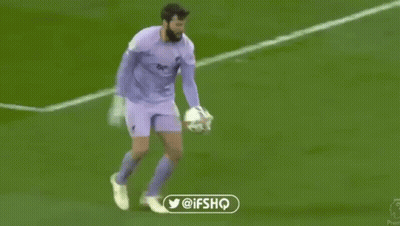 A Soccer Player Is Laying On The Ground With A Twitter Logo In The Corner . GIF