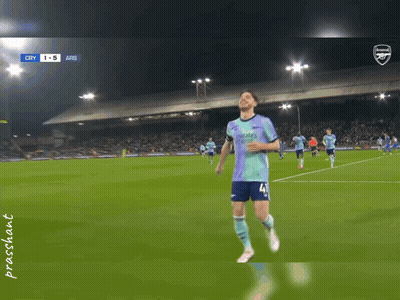 A Soccer Player Is Running On A Field With The Words Night Night Baby Above Him GIF