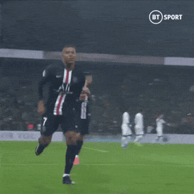 A Soccer Player Is Taking A Picture Of Himself On The Field GIF
